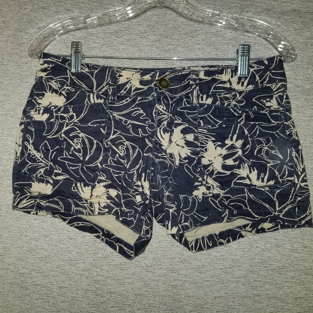 UNIONBAY Blue and Cream Jean Shorts